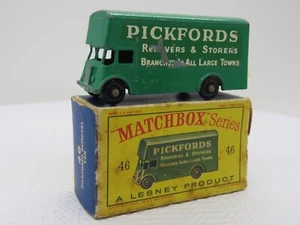Vintage 1960 Lesney Matchbox #46 Pickfords Removal Van mit OVP England - Bild 1 von 13