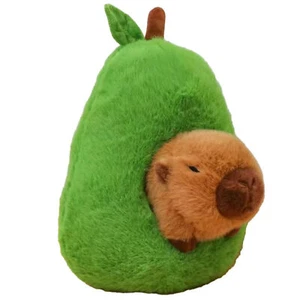 Capybara Plush Toy Cute Doll Avocado Capybara Plush Toy Plush Pillow Toy - Picture 1 of 13
