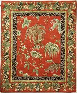TROPICAL DESIGN TAPESTRY "Escape To Paradise" -Free Shipping - Picture 1 of 4