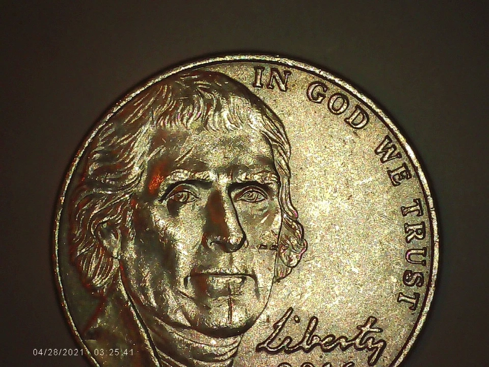 2016-D Jefferson nickel DDO, Die chip on TRUST, five full steps 5FS, GEM, rare - Image 1 of 4