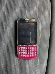 Samsung Replenish M580 Sprint Wireless Bluetooth Mobile Cell Phone Red Raspberry - Picture 1 of 9