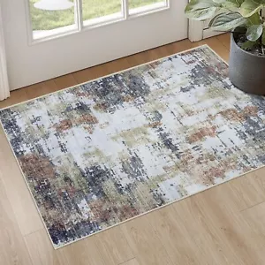2x3 Area Rugs Washable Abstract Rugs for Dining Room Bedroom Carpet Non Slip ... - Picture 1 of 7
