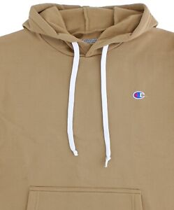 Champion Men's Hoodie Sweatshirt Pullover Brushed Fleece, Tagless Embroider Logo