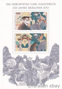 Alemania 1994 Yvert S/S 27 zoológico de fauna montada en muy buen estado - Imagen 1 de 1