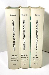 Aerodynamic Theory by William Durand -Six Volumes in Three (1963, HC) Dover - Imagen 1 de 16