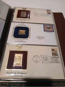 RARE 78 22kt GOLD STAMPS, RARE BONUS STAMP, & 78 ORIGINAL STAMPS. USPS Certified - Picture 1 of 17
