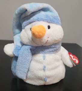 TY PLUFFIES 2004 - WINDCHILL the Snowman - MWMT 7" - Picture 1 of 8