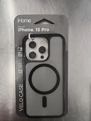 NUEVA Funda de Teléfono iHome Velo Magnética para iPhone 15 Pro Negra Foto 1 de 2