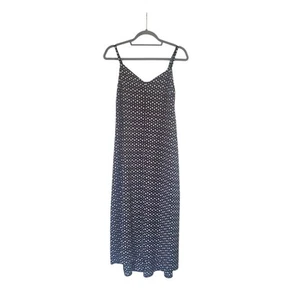 Seraphine Black White Polka Dot Maternity Lightweight Midi Sundress, Size 2 - Picture 1 of 10