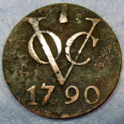 Certificado de Autenticidad 1790 Centavo de Nueva York VOC Centavo Colonial Holandés Utrecht Foto 1 de 4