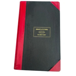 Rare OOAK knights Of Pythias 1959-1962 Secretary Minute Book Myrtle Lodge Maine - Picture 1 of 17