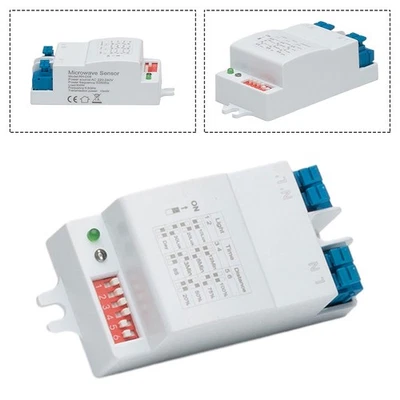360 Degree Microwave Sensor Switch for Human Motion Detection AC 220V 240V - Image 1 of 4