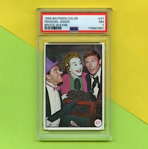 Original 1966 Topps Batman Bat Laffs Trading Card #47 PSA 7 - Picture 1 of 3
