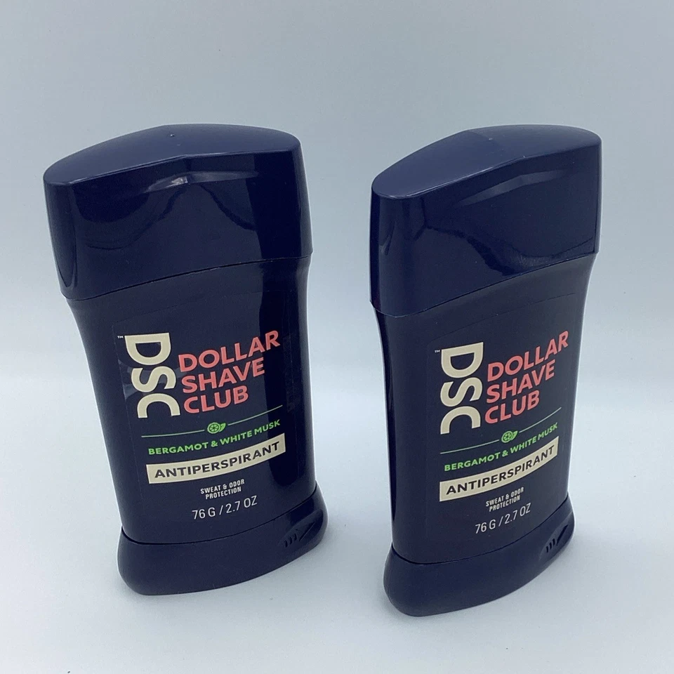 Lot 2 DSC Dollar Shave Club Bergamot And White Musk Stick Antiperspirant NEW - Image 1 of 4