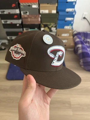 7 5/8 Arizona Diamondbacks 59fifty Brown 2001 World Series W/ Capnova Pin - Image 1 of 4