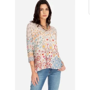 Johnny Was 275 $ Neu mit Etikett ZORA stark bestickte CUpra Viskose Bluse MEDIUM M - Bild 1 von 8