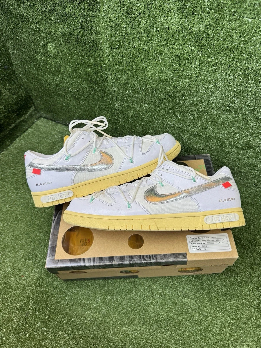 Nike Off-White x Dunk Low Lot 01 of 50 | eBay
