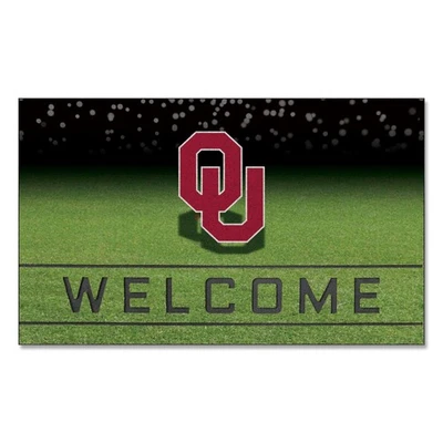 Alfombrilla de goma para puerta exterior Fanmats 19989 Oklahoma Sooners Crumb - 18 pulgadas x 30 pulgadas. Foto 1 de 4