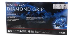 Diamond Grip Exam Glove Extra Large, XL, NonSterile Latex Standard Cuff Lengt... - Picture 1 of 1