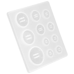 3Pcs Resin Epoxy Button Mold, Multi-use Button Craft Mold, Silicone Molds for - Picture 1 of 12