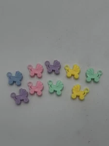 Topper per torte multicolore vintage Wilton Baby Carriages piccoli - Foto 1 di 4