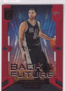 2023-24 Panini Donruss Elite NBA No. 9 Tim Duncan Back to the Future Red Sparkle - Bild 1 von 2