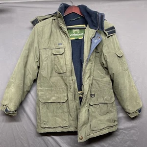 Vintage weatherproof garment Company hooded winter jacket large olive green - Picture 1 of 21