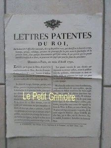 PLACARD Bordeaux 1790 : ABOLITION DE PRIVILEGES FEODAUX ET NOBLES, pâturage. - Picture 1 of 1