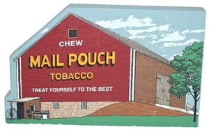 1999 Hometowne Collectibles Shelf Sitter Mail Pouch Chewing Tobacco Barn - Picture 1 of 2