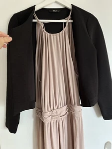 Kleid Hochzeit H&M Only Rosa Beige nude Ballkleid lang S 36 Sommer  - Bild 1 von 3