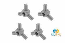 LEGO 4piece Technic Universal Joint 3l in Light Grey.