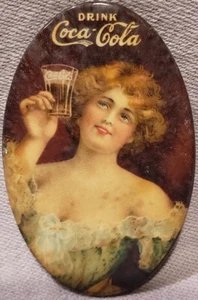 SPECCHIO PUBBLICITARIO ORIGINALE VINTAGE 1907 COCA COLA CELLULOIDE BASTIAN BROS - Foto 1 di 6