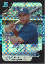 2005 Bowman Chrome Draft Baseball Card Pick (Inserts)