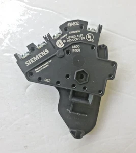 SIEMENS Black Auxiliary Contact Assembly 49AB22 ( 1 NO + 1 NC) - Picture 1 of 6