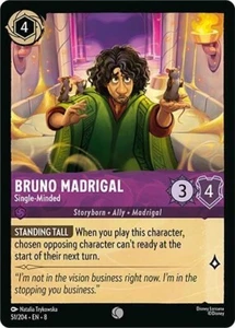 Disney Lorcana Reign of Jafar - 51 Bruno Madrigal, Single Minded Common Non Foil - Picture 1 of 1