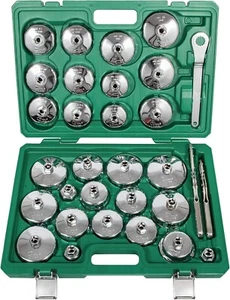 Oil Filter Wrench Set, 31PCS Oil Filter Socket Set, Oil Filter Cap Removal Tool, - Picture 1 of 8