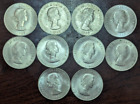 1965 Great Britain 1 Crown Lot Of 10 Coins