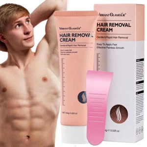 Hair Removal Cream for Men & Women – Fast & Painless, Soothing Depilatory Paste - Picture 1 of 15