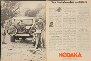 1977 Hodaka Super Rat Super Combat Motorcycle 2 page Print Ad  - Picture 1 of 1