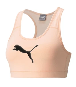 PUMA Sports Bra Womens Plus Mid Impact dryCELL Training Peach Orange 1X 2X 3X - Picture 1 of 5