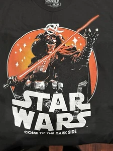 Star Wars Black Darth Vader Samurai Graphic Tee Size Large - Picture 1 of 4