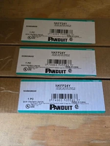 Panduit NKFP24Y NetKey 24-Port 1U Modular Keystone Patch Panel NOB ~STSI - Bild 1 von 3