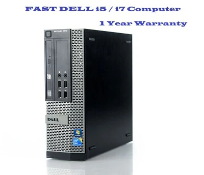 DELL i7 3rd GEN / i5 COMPUTER PC 8GB RAM SSD HDD UPTO 1TB OptiPlex 7010 / 790 - Image 1 of 3