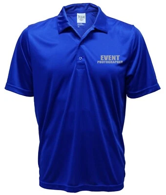 Event Photographer REFLECTIVE design, Performance Polo,moisture wicking - Image 1 of 4