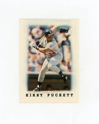 KIRBY PUCKETT 1988 Topps Major League Leaders Mini #23 Minnesota Twins - Image 1 of 2
