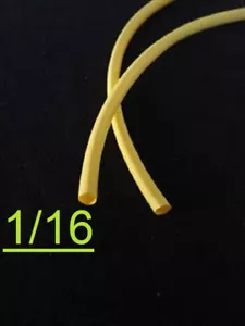 Tubo termorretráctil poliolefina 1/16" pulgadas 1,6 mm AMARILLO 2:1 (1 PIE) - Imagen 1 de 6