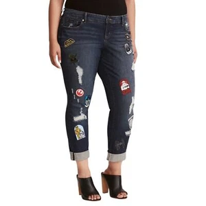 Pantalones de mezclilla Torrid Star Wars con parche para mujer nuevos con etiquetas, talla grande 6X para mujer - Imagen 1 de 11