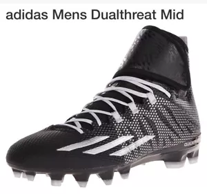 Nuevos botines de fútbol Adidas negros plateados deportivos para hombre talla 13 tecnología media nuevos con etiquetas - Imagen 1 de 12