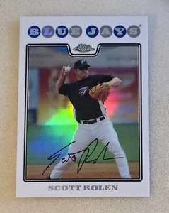 2008 Topps Chrome SCOTT ROLEN #49 Refractor SP Toronto Blue Jays HOF - Picture 1 of 3