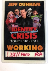 Jeff Dunham Identity Crisis Working 2010-2011 Photo Pass - Picture 1 of 2